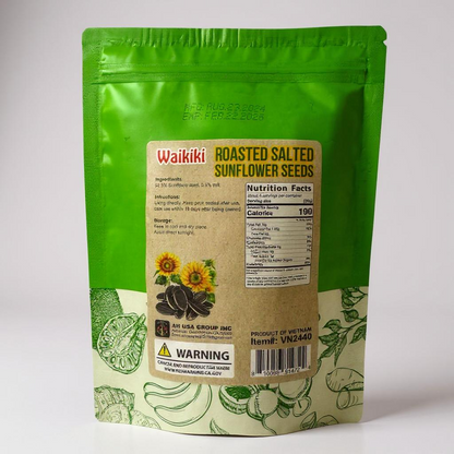 Waikiki Roasted Sunflower Seeds - Hạt Hướng Dương Rang Muối 4.59 oz