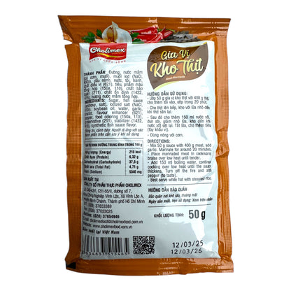 Cholimex Meat Marinade/Gia Vi Kho Thit - Combo 5 units x 50g