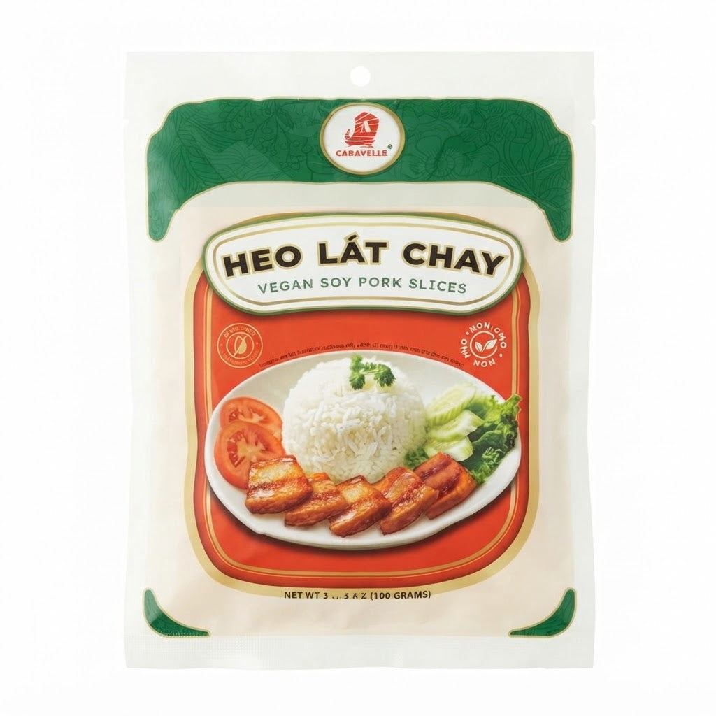 [Caravelle] Vegan Soy Pork Slices/Heo Lat Chay – 3.5 oz (100g)