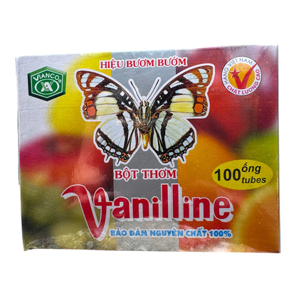 Vianco Vanilline Powder Butterfly Brand/Bot Thom Vani (100 tubes)