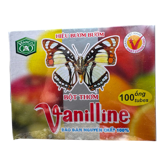 Vianco Vanilline Powder Butterfly Brand/Bot Thom Vani (100 tubes)