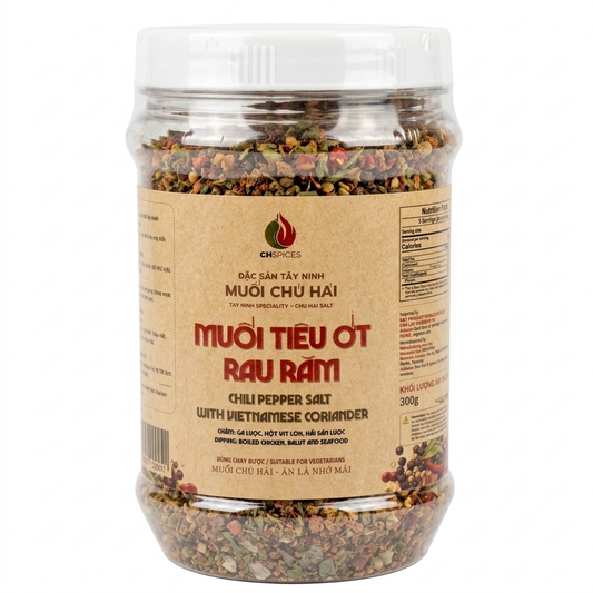 [MCH] Chili Pepper Salt with Vietnamese Coriander/Muoi Tieu Ot Rau Ram – 300g