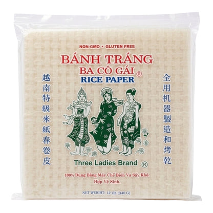 [Three Ladies] Rice Paper (Square 22cm)/Banh Trang Goi Cuon