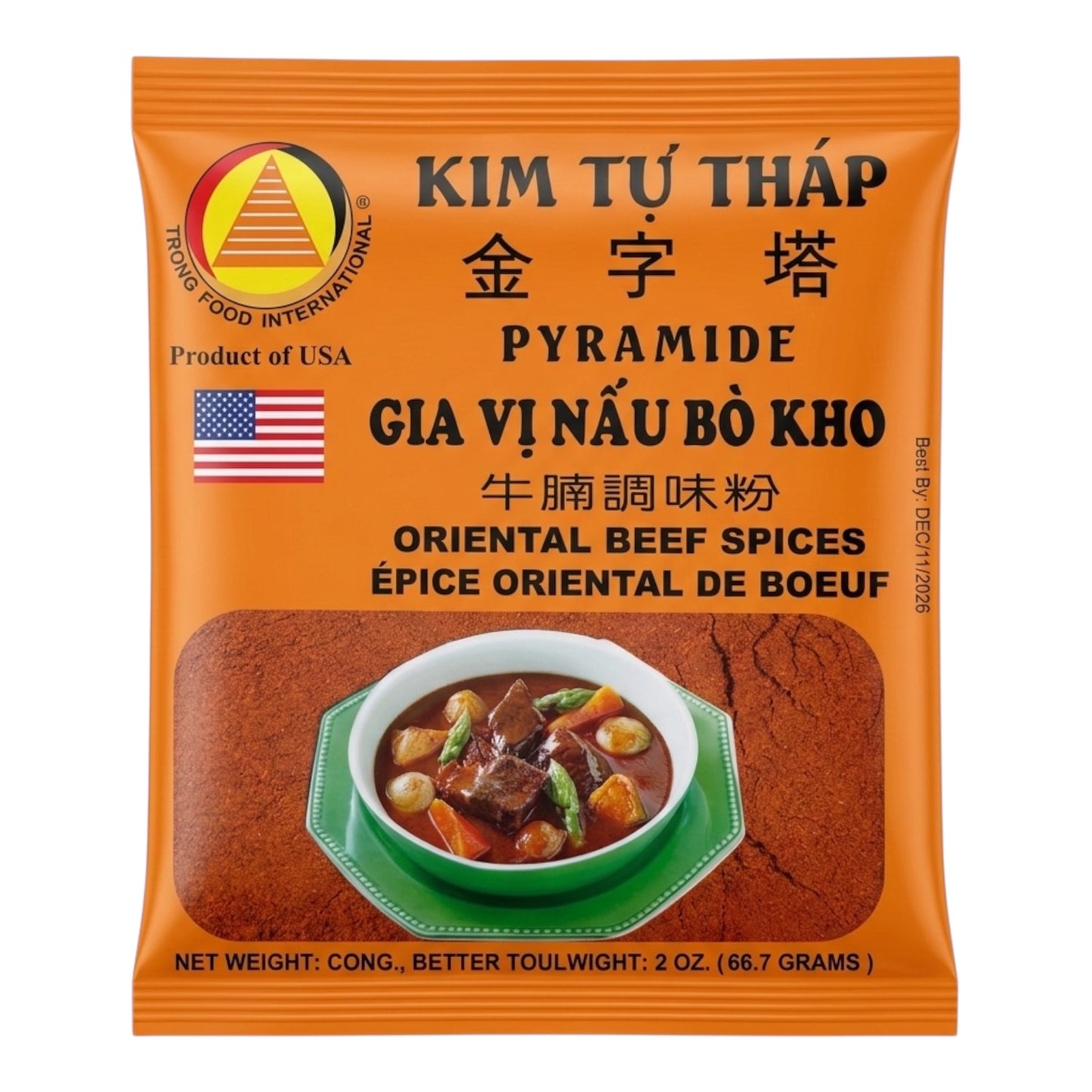 Kim Tu Thap - Oriental Beef Spices/Gia Vi Nau Bo Kho - 2 Oz