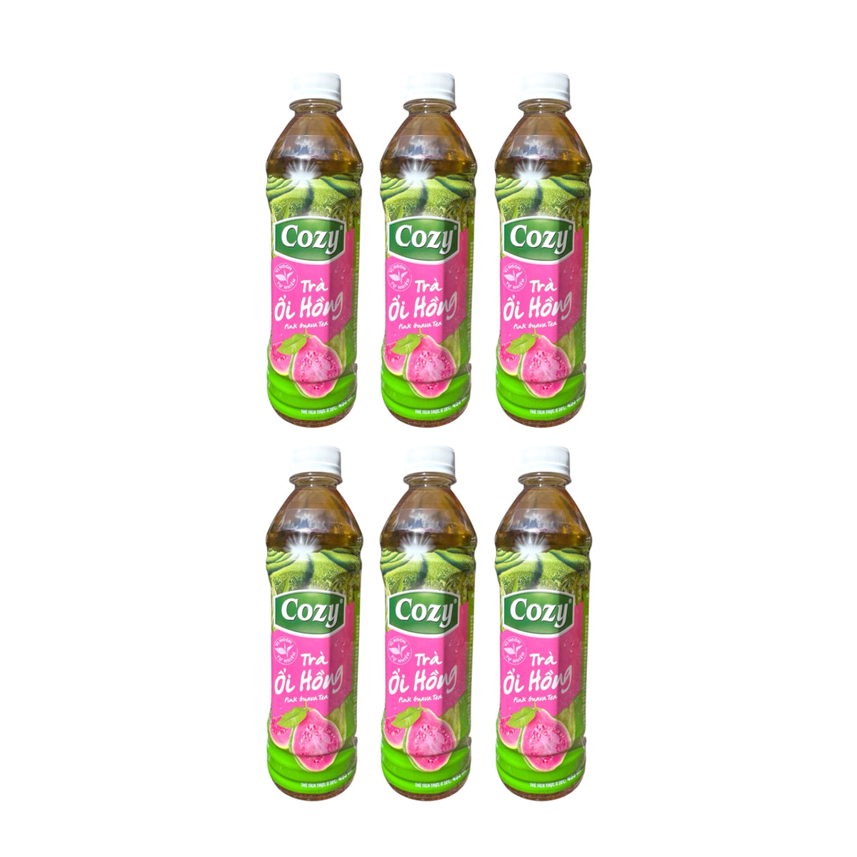 [Cozy] Pink Guava Tea/Tra Oi Hong - Pack of 6 (6x455ml)