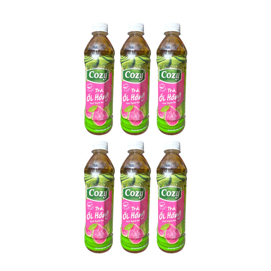 [Cozy] Pink Guava Tea/Tra Oi Hong - Pack of 6 (6x455ml)