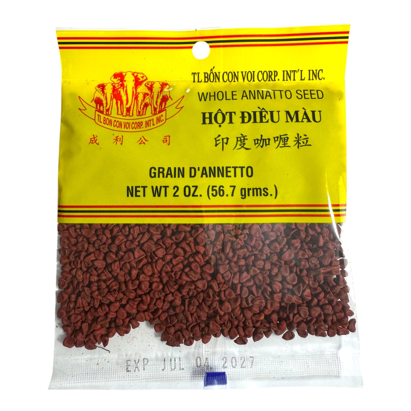 Bon Con Voi - Whole Annatto Seed/Hot Dieu Mau 2 oz