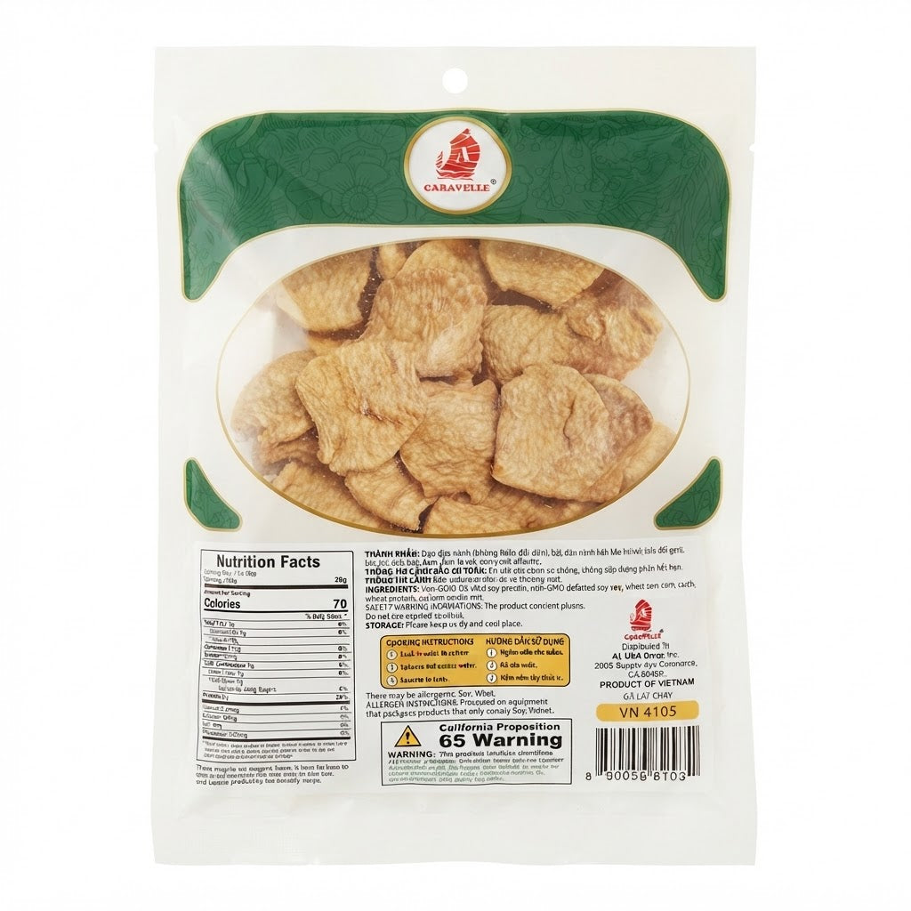 [Caravelle] Vegan Soy Chicken Slices/Ga Lat Chay – 3.5 oz (100g)