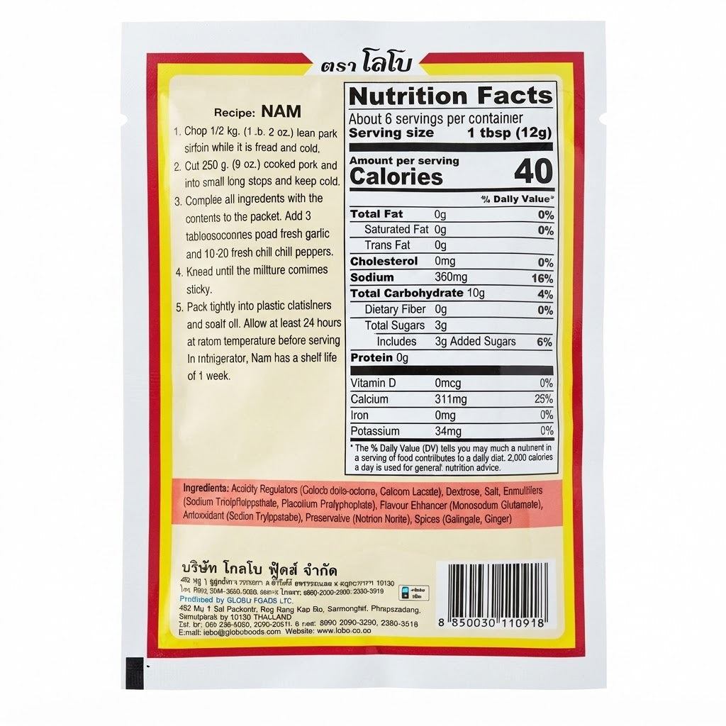 Lobo Nam Powder Seasoning Mix/Gia Vi Lam Nem Chua – 2.4 oz (70g)