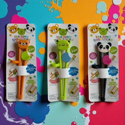 Set of 3 Kids Training Chopsticks - Combo 3 Đôi Đũa Tập Ăn Cho Bé