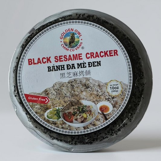 Black Sesame Cracker (Banh Da Me Den) – 10 OZ (285g)