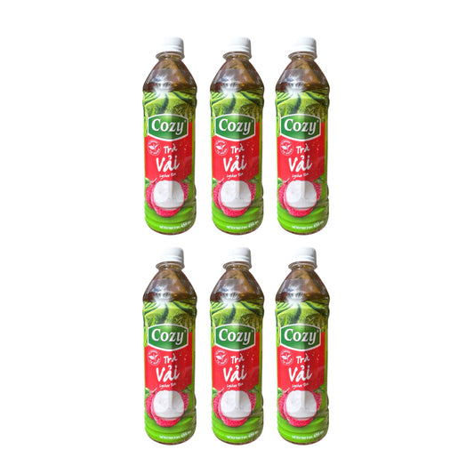 [Cozy] Lychee Tea/Tra Vai - Pack of 6 (6x455ml)