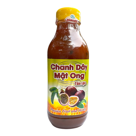 Tấn Lộc Passion Fruit & Honey Drink Base/Nước Cốt Chanh Dây Mật Ong- 1.49 lbs (680 g)