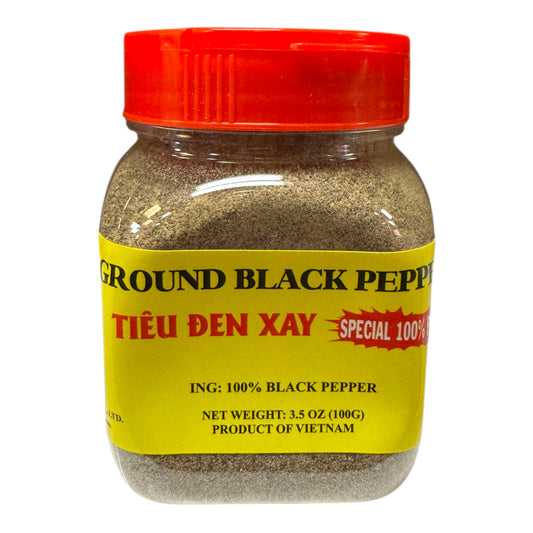 Ground Black Pepper - 3.5 oz