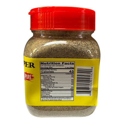 Ground Black Pepper - 3.5 oz