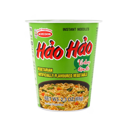 Hao Hao Vegetarian Flavor Cup Noodles 65g (2.3 oz)