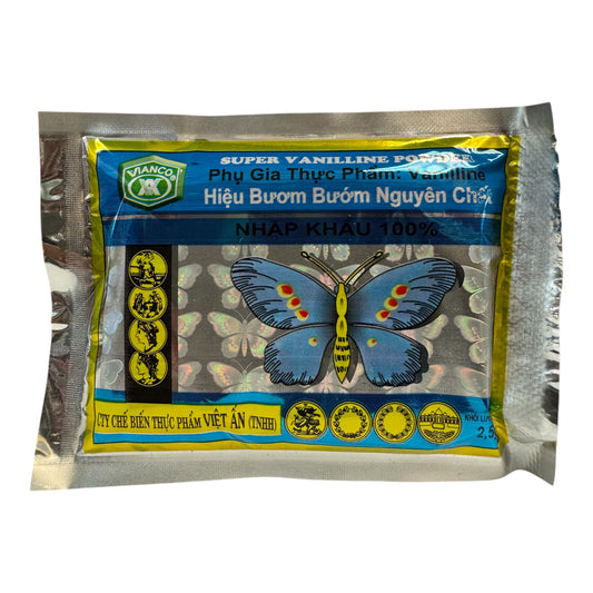 Bột Thơm Hiệu Bươm Bướm (Vanilline) - 10 tubes