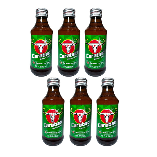 Carabao Energy Drink/Nuoc Tang Luc - Combo 6 bottles x 150ml