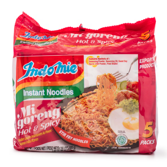 Indomie Mi Goreng Instant Noodles, Hot and Spicy Flavor - 5pk