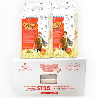 Long Chau 66 ST25 Premium White Rice - Gạo ST25 Lúa Tôm Thượng Hạng