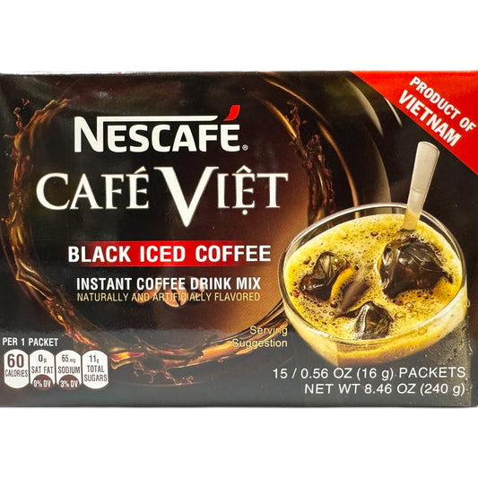 Nescafe Cafe Viet Black Iced Coffee - 15 packets x 16g