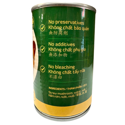 Peeled Straw Mushroom in Brine - 15 oz (M) - Nam Rom Tuoi Cao Cap