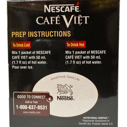 Nescafe Cafe Viet Black Iced Coffee - 15 packets x 16g