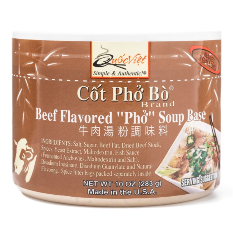 Quốc Việt Beef Flavored "Pho" Soup Base (Cốt Phở Bò) - 10oz