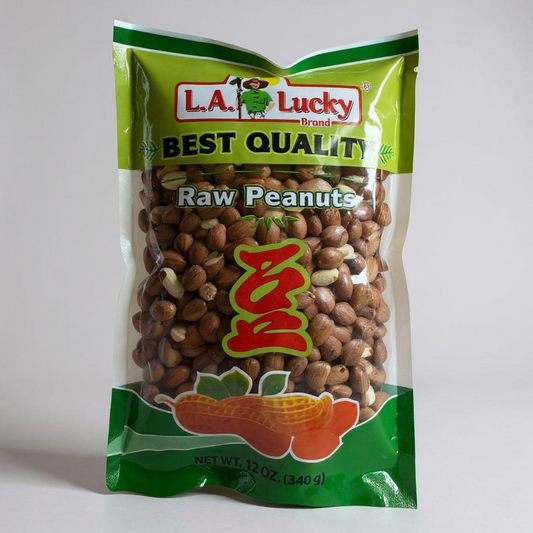 L.A. Lucky Raw Peanuts – 12 oz (340g)