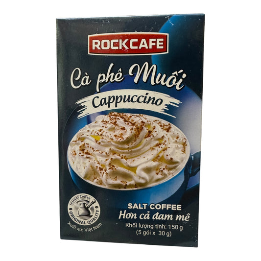 Rockcafe - Salt Coffee Cappuccino Cà Phê Muối Rockcafe Cappuccino – Hộp 5 gói x 30g