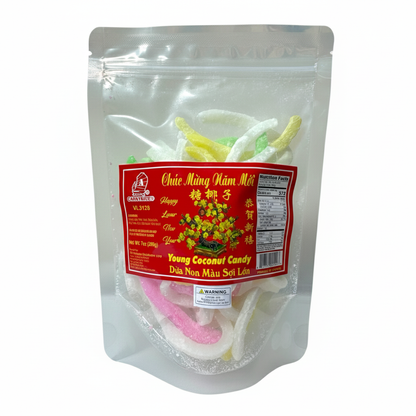 YOUNG COCONUT CANDY/Mut Dua Non Mau - 7 Oz (200g)