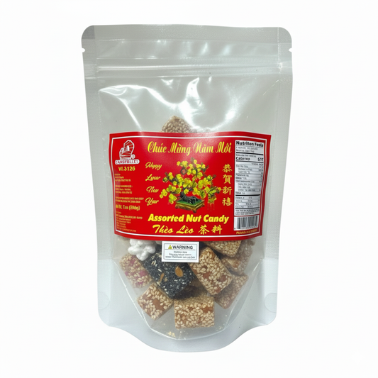 ASSORTED NUT CANDY/Keo Theo Leo - 7oz (200g)