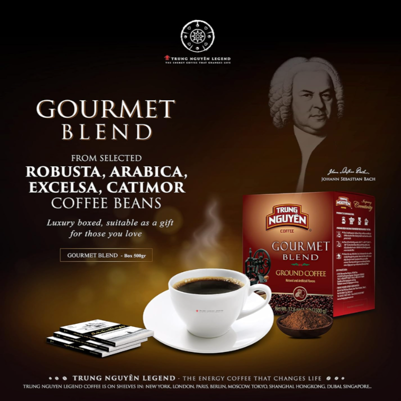Trung Nguyen Gourmet Blend Coffee - 17.6 oz