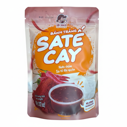 ABI Snack - Spicy Satay Mixed Rice Paper - Banh Trang Ot Sate Cay - 80gr