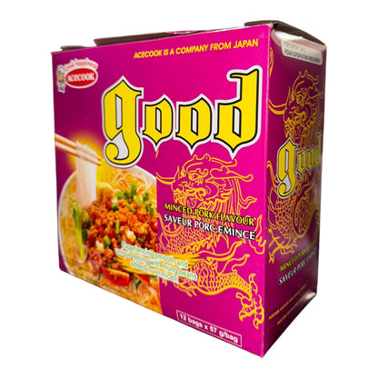 Acecook Good Instant Vermicelli – Minced Pork Flavor/Mien Goi Vi Thit Bam - (12 bags x 57g)