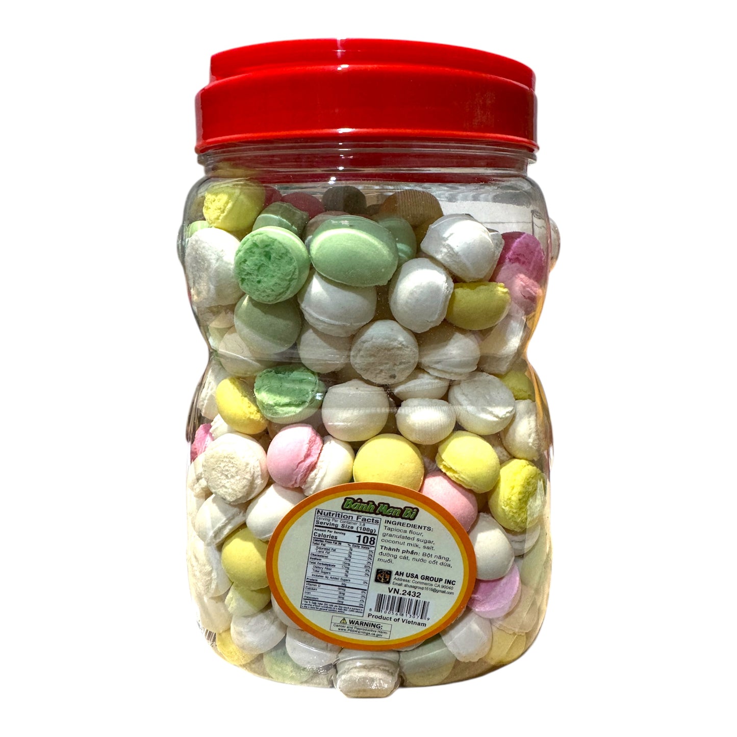 COCONUT COOKIES (BALL)/Banh Men Bi 13.3 Oz (380g)