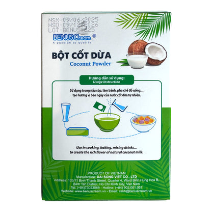 BENUSCREAM Coconut Milk Powder/Bot Cot Dua - 3.52 Oz (100g)