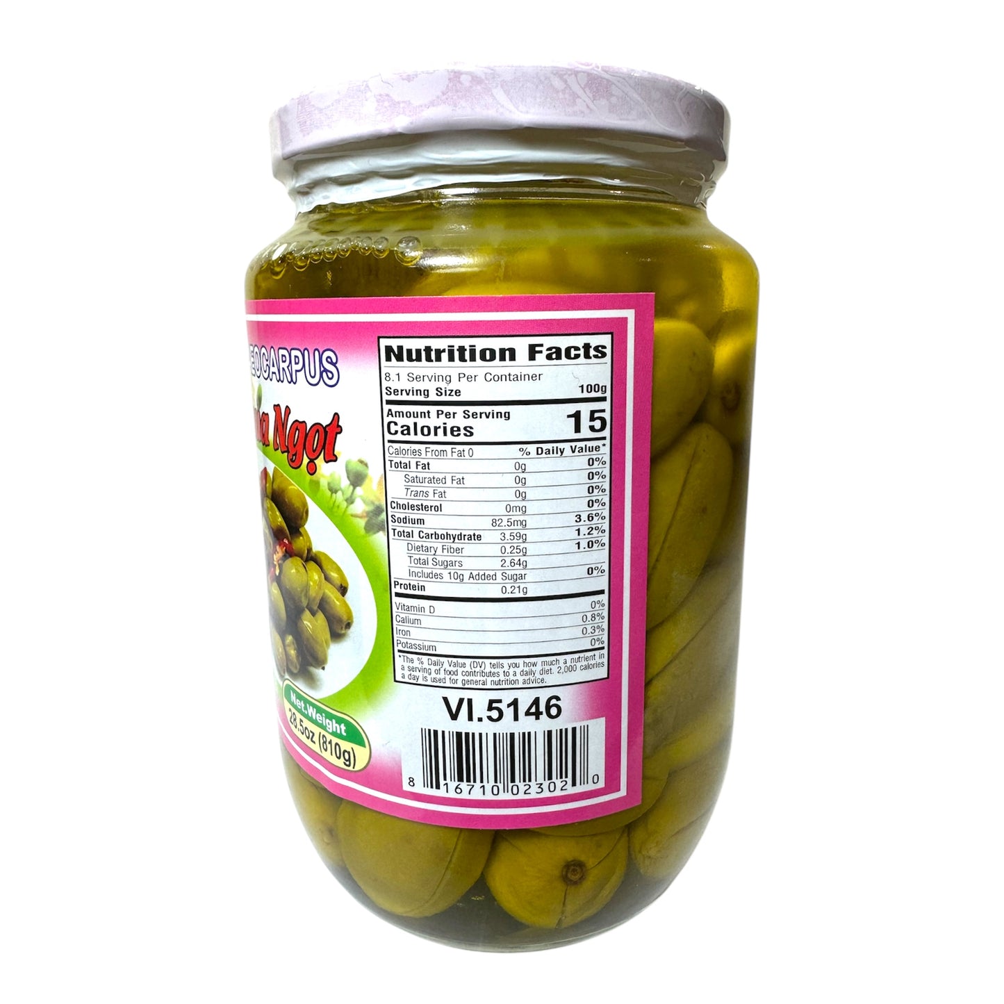 PICKLED ELAEOCARPUS (June plum)/Ca Na Chua Ngot 810g