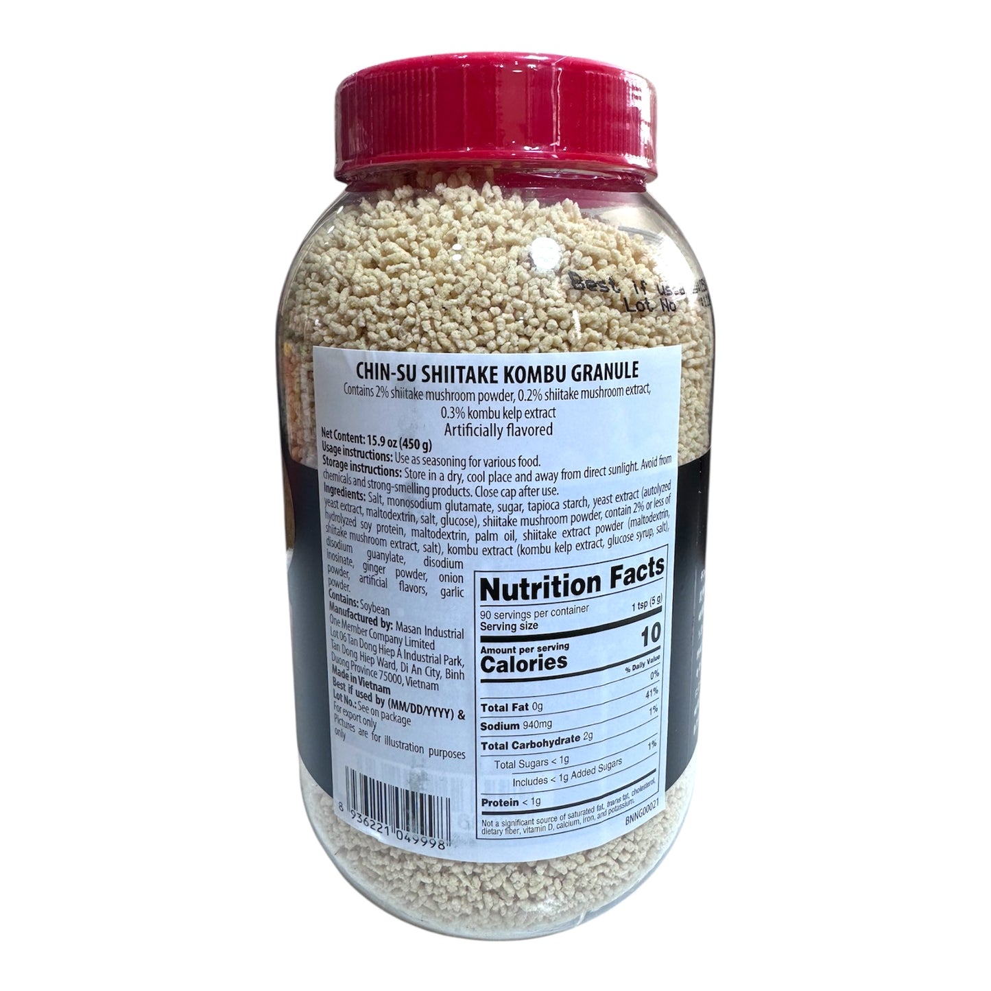 Chin-Su Shiitake Kombu Granule/Hat Nem Nam Shiitake & Tao Bien Kombu 450g (15.9 Oz)