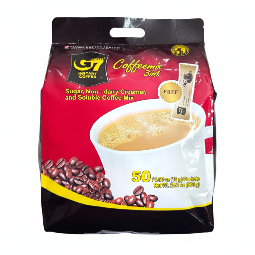 Trung Nguyen G7 3-in-1 Instant Coffee 50 packets - 28.2 Oz (800g)