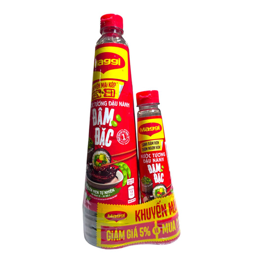 MAGGI Soy Sauce – Rich & Thick (Bundle Pack) | Combo Nuoc Tuong Dau Nanh Dam Dac - 700ml + 200ml