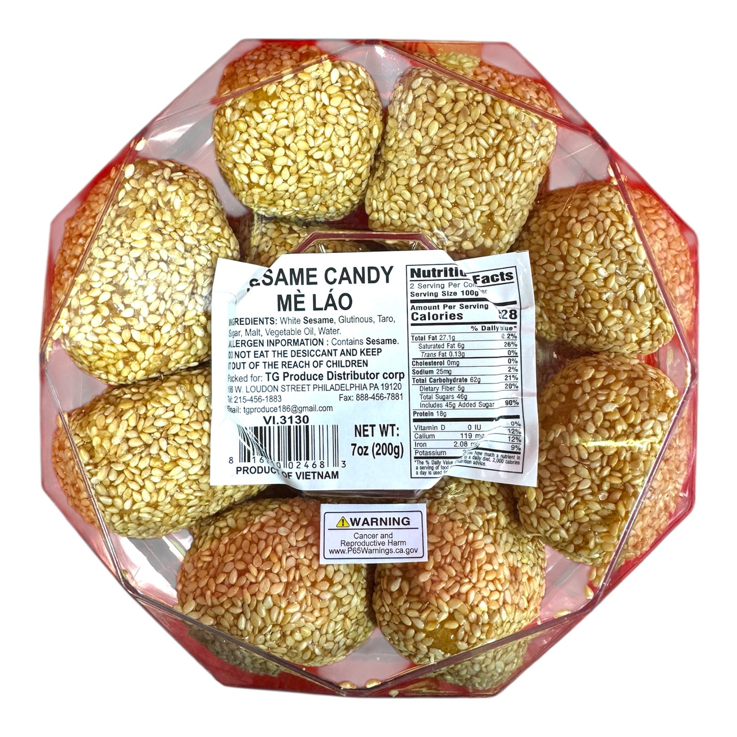 Sesame Candy/Me Lao - 7oz (200g)