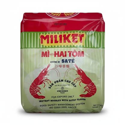MILIKET Instant Noodles – Satay Flavor/Mi SaTe - 10 packs x 75