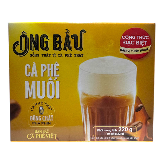 Ong Bau Salt Coffee/Cafe Muoi - 7.7 Oz (220g)