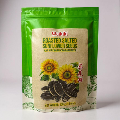 Waikiki Roasted Sunflower Seeds Hạt Hướng Dương Rang Muối 4.59 oz